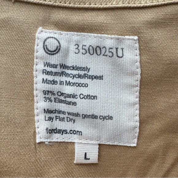 Fordays Organic Twill Romper in Khaki BNWT - Picture 2 of 5